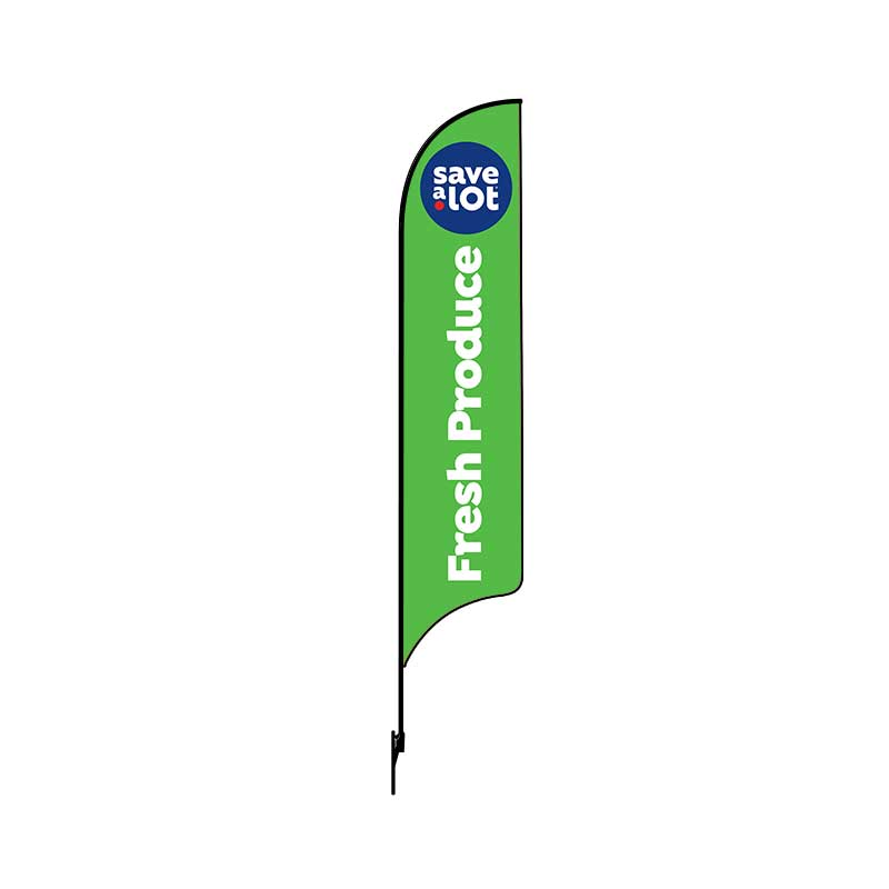 15' Save. A. Lot Double Sided Fresh Produce AdverSail Flag