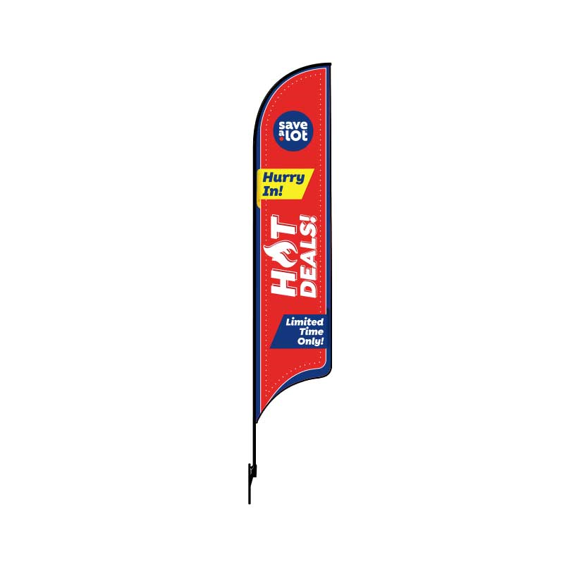 15' Save.A.Lot Double Sided Hot Deals AdverSail Flag