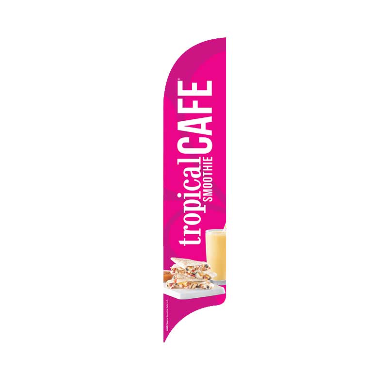 15' Tropical Smoothie Cafe Logo AdverSail Flag