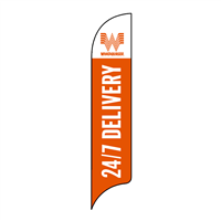 15' Whataburger 24/7 Delivery AdverSail Flag