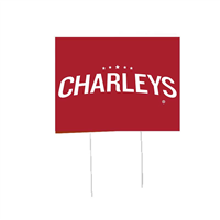 Charleys Philly Steaks 18" X 24" Bandit Sign Red Now Open