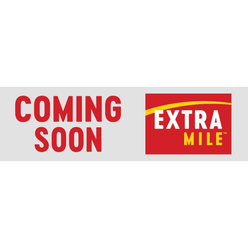 3’x10’ ExtraMile White Coming Soon Vinyl Banner (2024 Artwork)