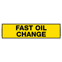 2' x 8' FullSpeed Automotive Fast Oil Change Mesh Bay Banner - YELLOW