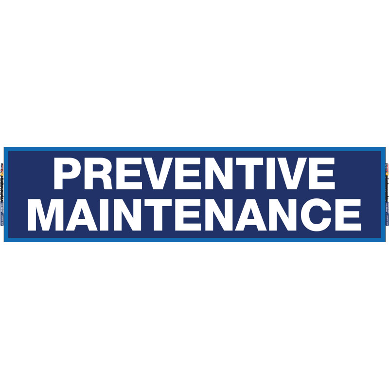 2' x 8' FullSpeed Automotive Preventative Maintenance Mesh Bay Banner - BLUE