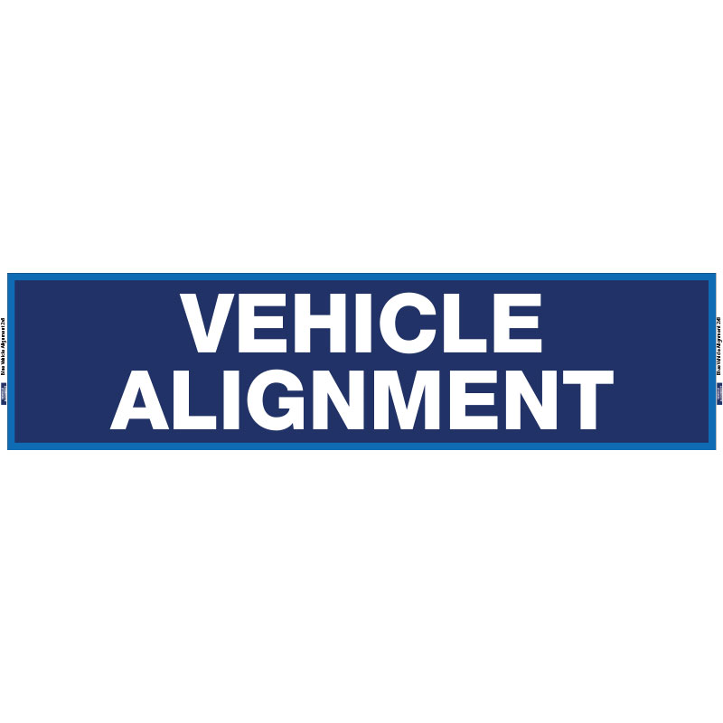 2' x 8' FullSpeed Automotive Vehicle Alignment Mesh Bay Banner - BLUE