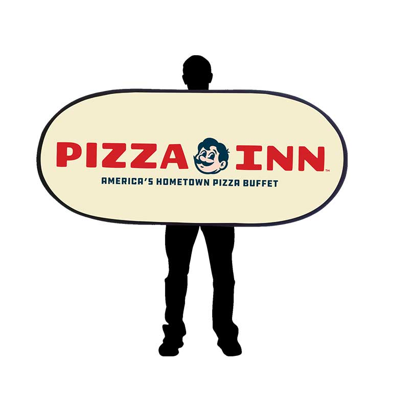 Pizza Inn Logo Cream Shaker Sign