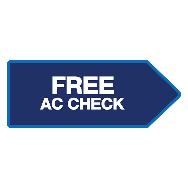 46" x 18" FullSpeed Automotive Blue Free AC Check Spinner Sign (double-sided)