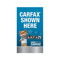 22" x 35" Carfax Blue Carfax Shown Here with Fox Super Bandit Vinyl Sign (double sided)