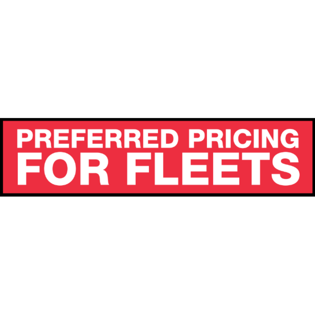 2' x 8' FullSpeed Automotive Red Fleets Preferred Pricing Mesh Bay Banner (single-sided)