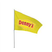 3x5 Denny's Yellow Logo Flag