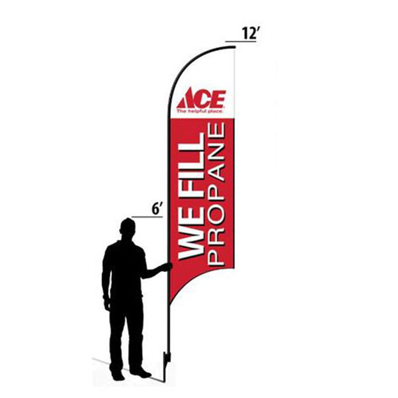 12' Ace Hardware Red We Fill Propane AdverSail Flag