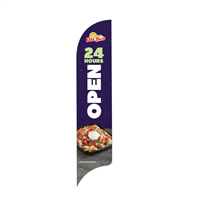 15' Del Taco Open 24 Hours AdverSail Flag