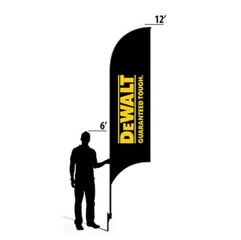 12' DeWalt Logo AdverSail Flag