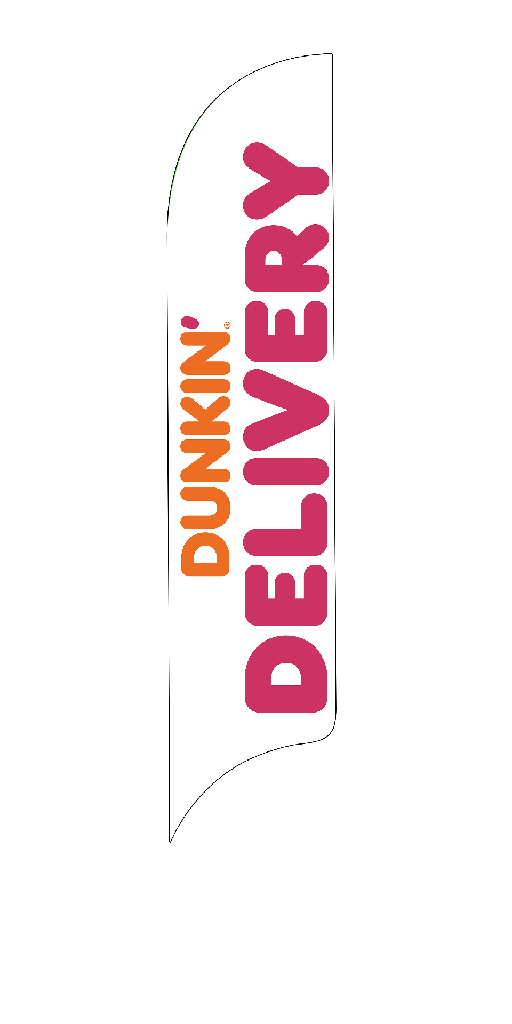 15' Dunkin' Donuts Delivery AdverSail Flag