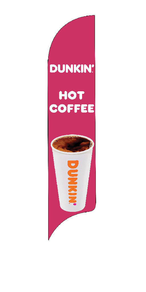 15' Dunkin' Donuts Hot Coffee AdverSail Flag