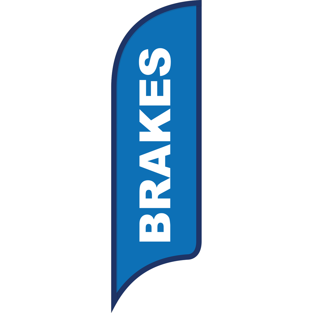 12' FullSpeed Automotive Blue Brakes AdverSail Flag
