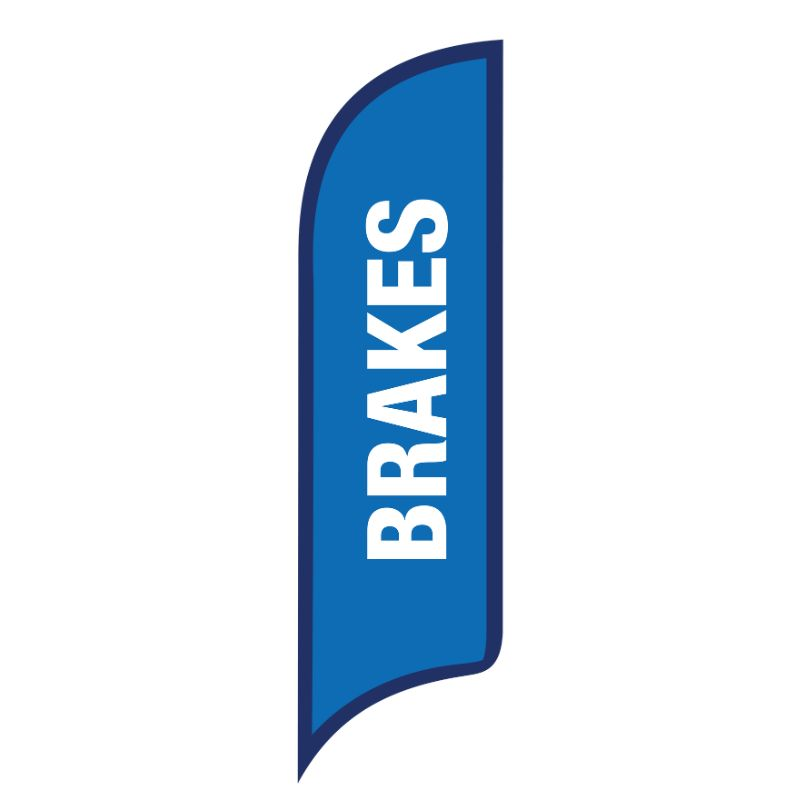 12' FullSpeed Automotive Blue Brakes AdverSail Flag
