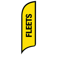 12' FullSpeed Automotive Fleets AdverSail Flag - YELLOW