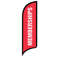 12' FullSpeed Automotive Memberships AdverSail Flag - RED