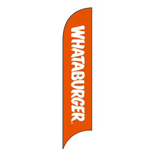 15' Whataburger Logo orange AdverSail Flag