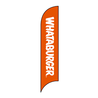 15' Whataburger Logo orange AdverSail Flag