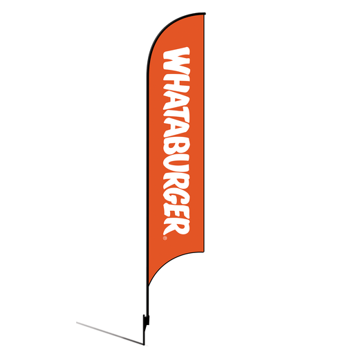 [None] 15' Whataburger Logo orange AdverSail Flag Kit